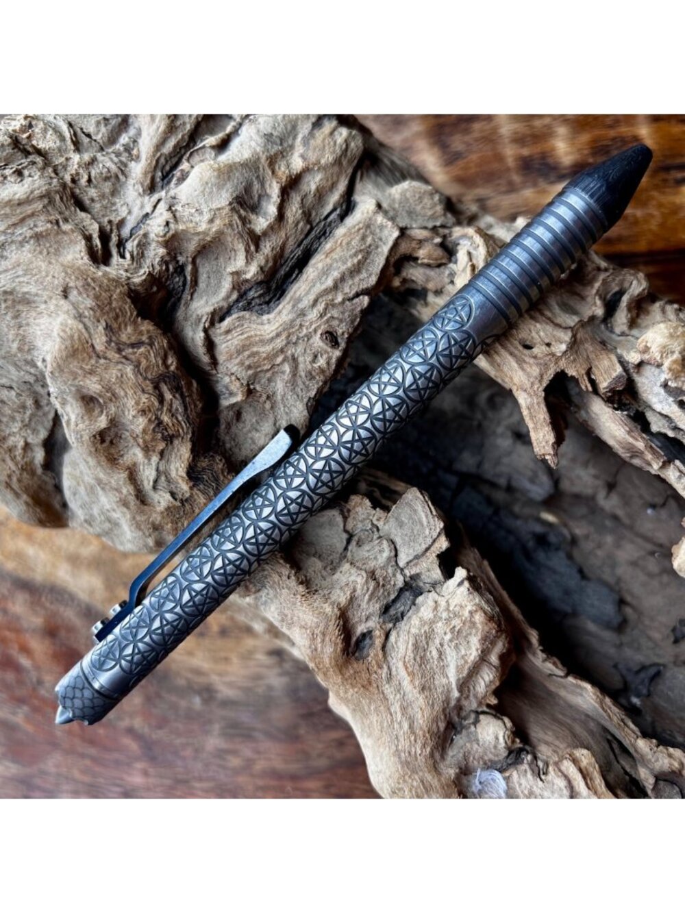 Fellhoelter TiBolt Titanium Pagan Pentagram Pen